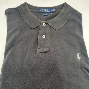 Polo Ralph Lauren Grey Long Sleeve Polo Shirt Men's Size XXL Logo Casual Office